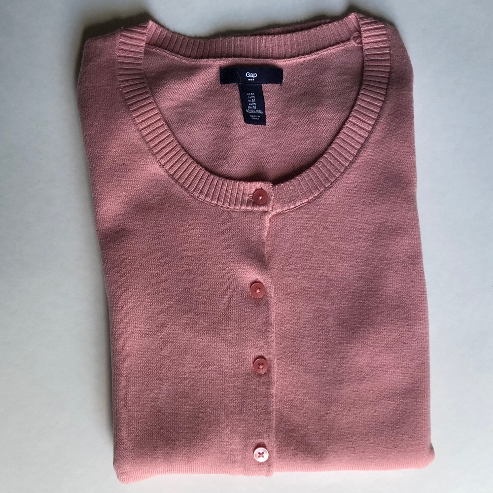 Pink GAP Cardigan Sweater - M